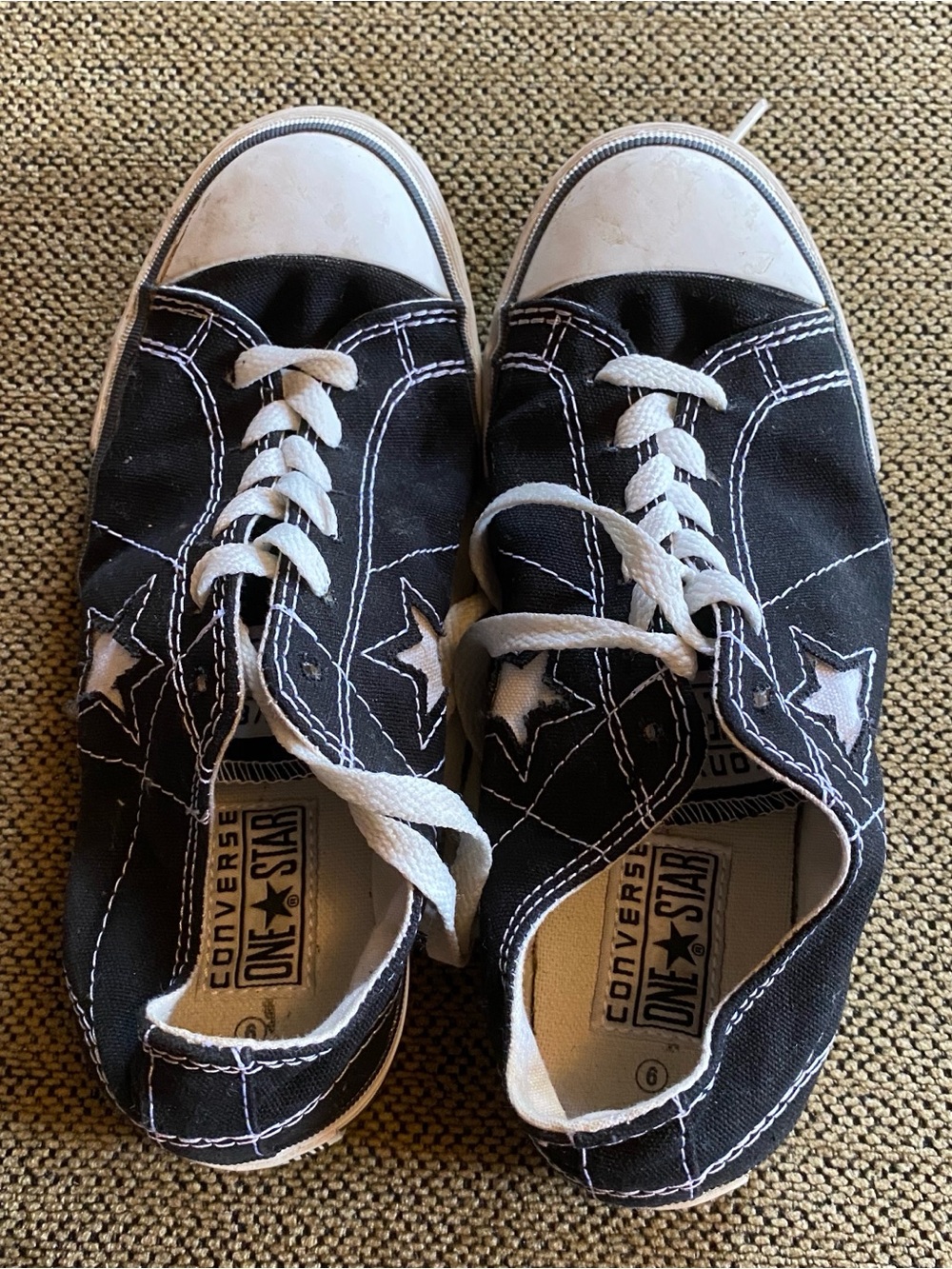 Converse Black & White One Star Low-Top Sneakers